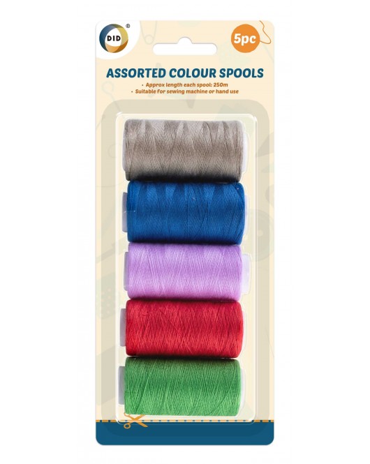 5pc Assorted Colour Spools