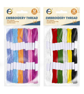 12Pk x 7m Embroidery Thread 12Pk x 7m Embroidery Thread