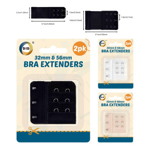 2Pk 32mm &amp; 56mm Bra Extenders