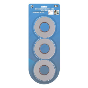 3 x 2m x 18mm Double Sided Mounting Tape 3 x 2m x 18mm Double Sided Mounting Tape