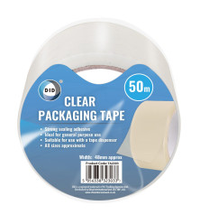 50m x 48mm Clear Packaging Tape