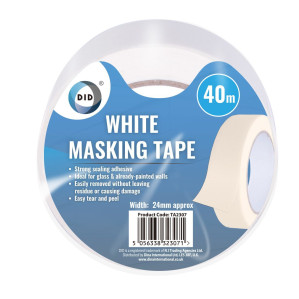 40m x 24mm White Masking Tape 40m x 24mm White Masking Tape