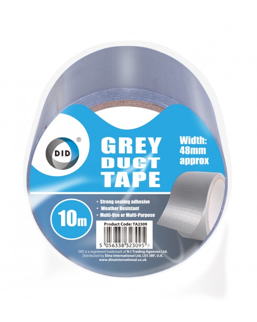 10m x 48mm Grey Duct Tape