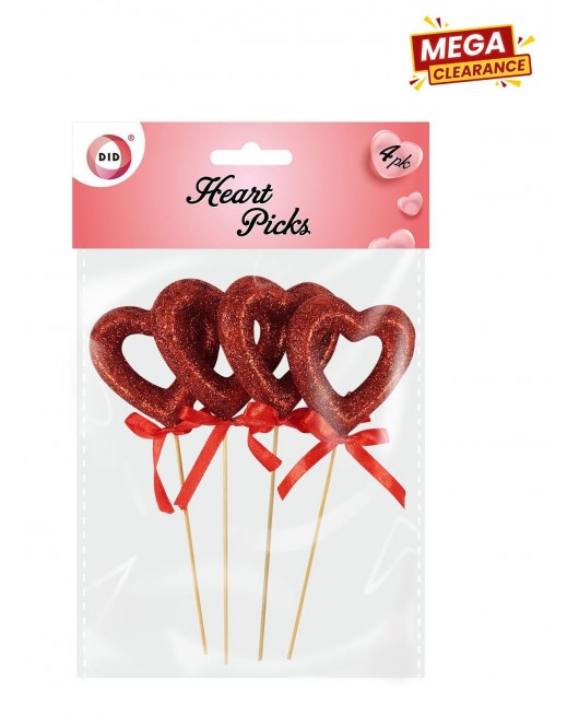 4pc Heart Picks