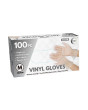 100pc Medium Powder Free Clear Vinyl Gloves 100pc Medium Powder Free Clear Vinyl Gloves
