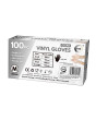 100pc Medium Powder Free Clear Vinyl Gloves 100pc Medium Powder Free Clear Vinyl Gloves