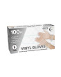 100pc Large Powder Free Clear Vinyl Gloves 100pc Large Powder Free Clear Vinyl Gloves