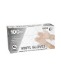 100pc x-Large Powder Free Clear Vinyl Gloves