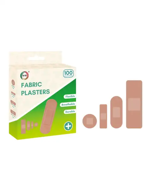 Drawstring Plasters 100pc Assorted Fabric Plasters