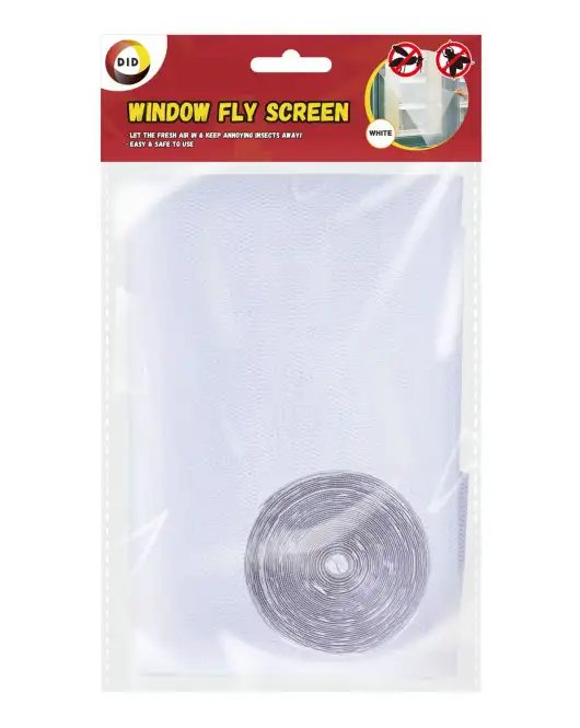 White Window Fly Screen