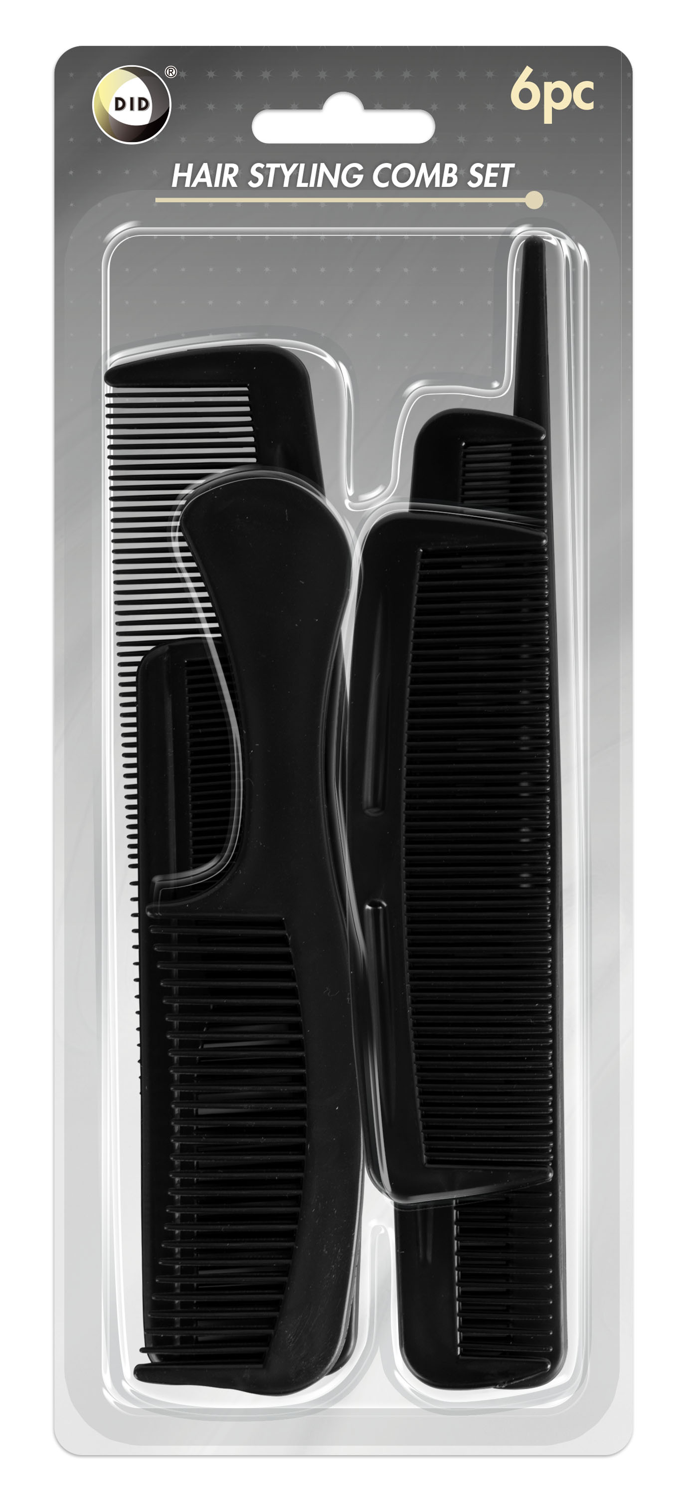 6pc Hair Styling Comb Set