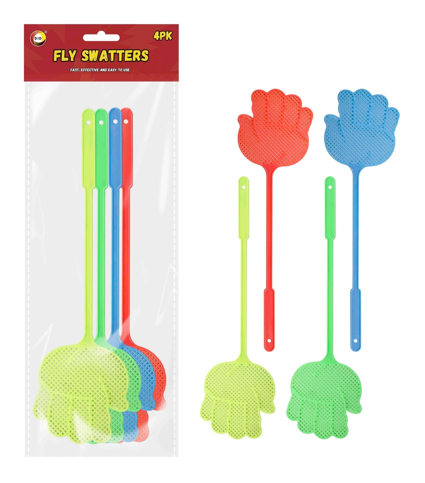 Fly Whacker 4pc Fly Swatters